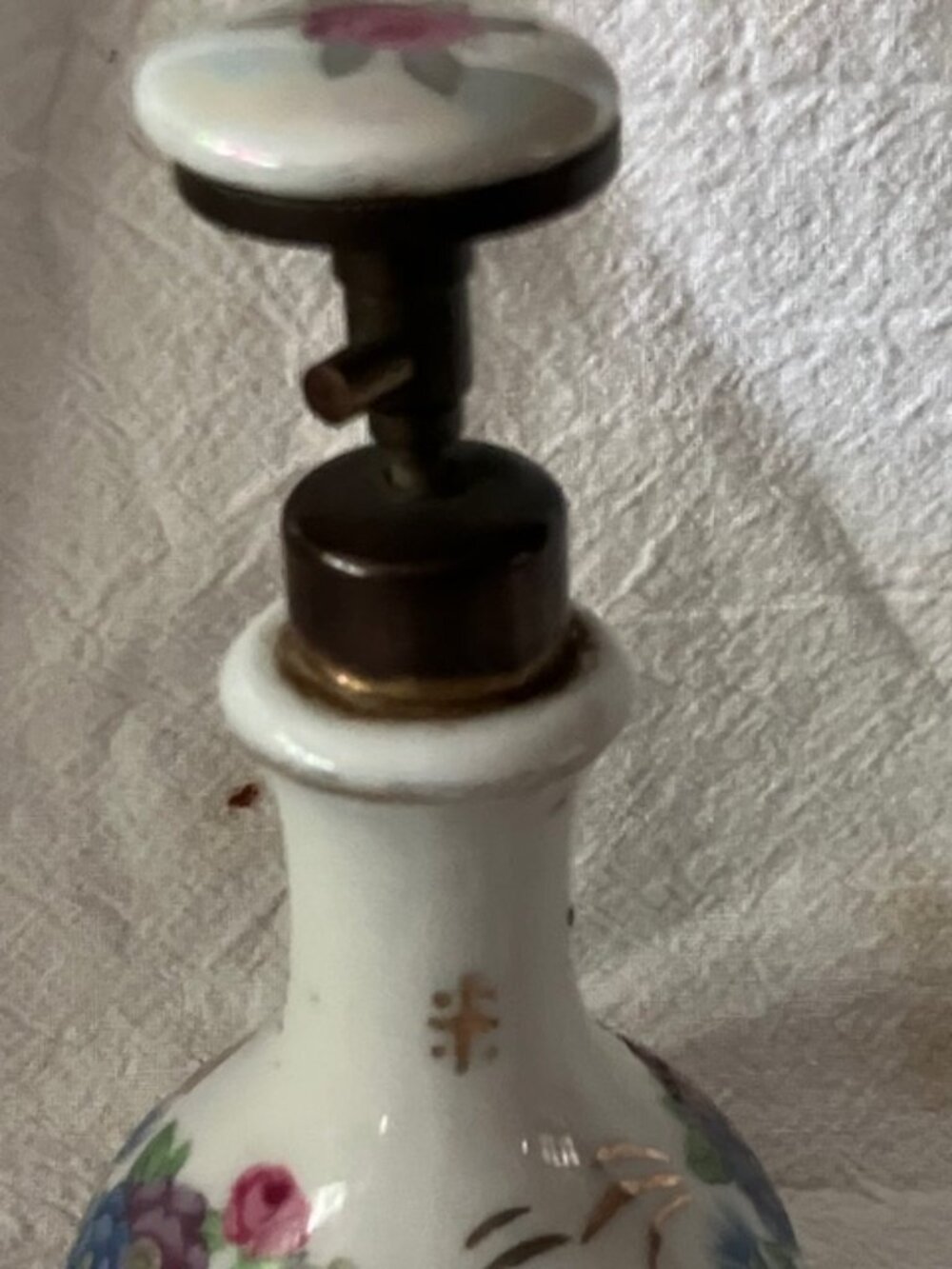 Vintage Porcelain Perfume Atomizer - Picture 6 of 7